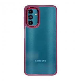 Husa spate pentru Samsung Galaxy A04S - Leaf Case Visiniu