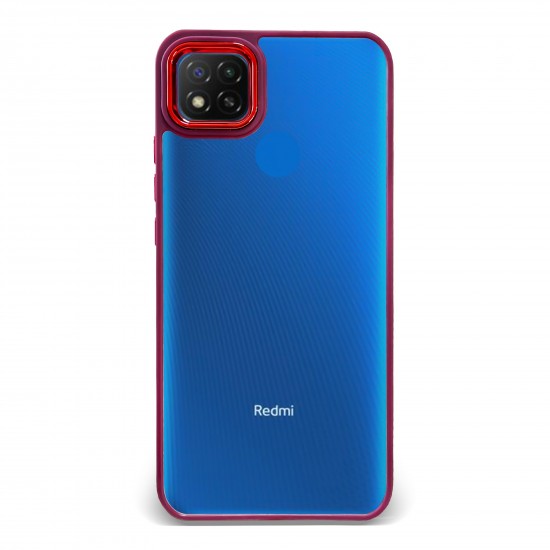 Husa spate pentru Xiaomi Redmi 9C - Leaf Case Visiniu