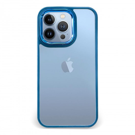 Husa spate pentru iPhone 14 Pro - Leaf Case Albastru