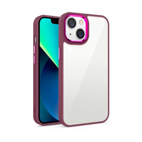 Husa spate pentru iPhone 14 Pro - Leaf Case Rosu