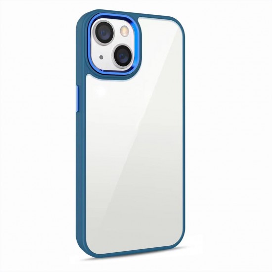 Husa spate Leaf Case pentru iPhone 13 - Albastru