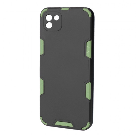 Husa spate Mantis Case pentru Samsung Galaxy A03 - Negru / Verde