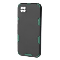 Husa spate pentru Samsung Galaxy A22 5G - Mantis Case Negru / Vernil