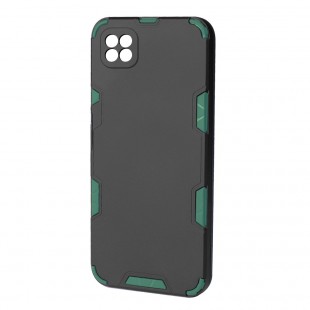 Husa spate pentru Samsung Galaxy A22 5G - Mantis Case Negru / Vernil