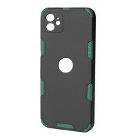 Husa spate pentru iPhone 11 - Mantis Case Negru / Vernil