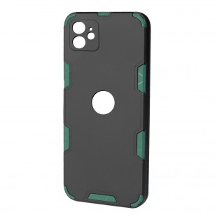 Husa spate pentru iPhone 11 - Mantis Case Negru / Vernil