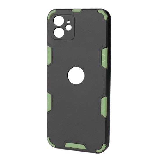 Husa spate Mantis Case pentru iPhone 12 - Negru / Verde