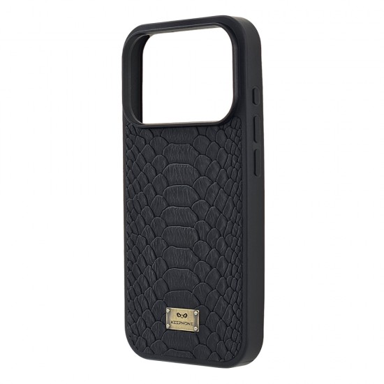 Husa spate pentru iPhone 17 Pro Max Keephone Python - Negru