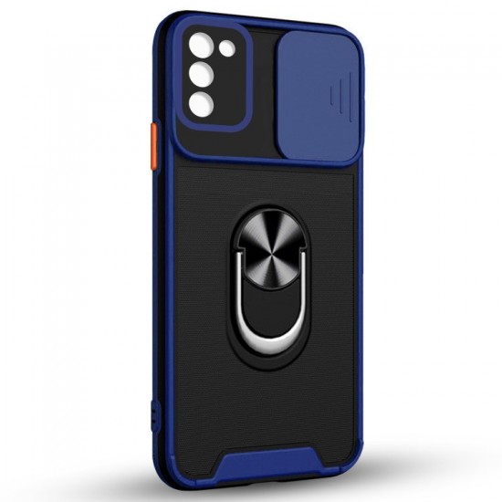 Husa spate Slide Case pentru Samsung Galaxy A03s - Albastru