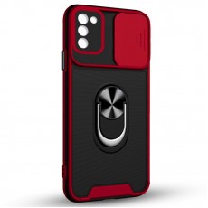 Husa spate Slide Case pentru Samsung Galaxy A02s - Rosu Husa spate Slide Case pentru Samsung Galaxy A02s - Rosu