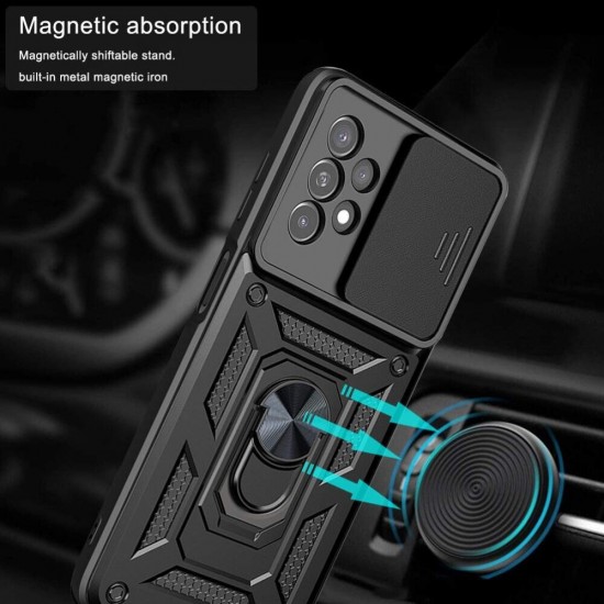 Husa spate pentru Samsung Galaxy A23 - Slide Case Negru