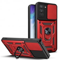 Husa spate Slide Case pentru Samsung Galaxy S21 FE - Rosu Husa spate Slide Case pentru Samsung Galaxy S21 FE - Rosu