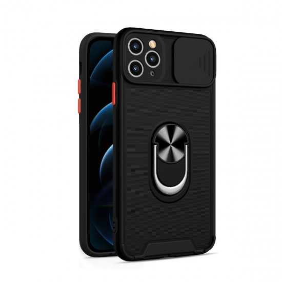 Husa spate Slide Case pentru iPhone 12 Pro Max - Negru