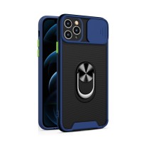 Husa spate pentru iPhone 11 Pro Max - Slide Case Albastru