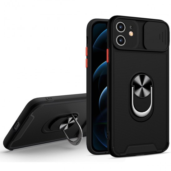 Husa spate pentru iPhone 11 - Slide Case Negru