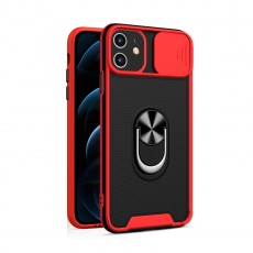 Husa spate Slide Case pentru iPhone 12 - Rosu