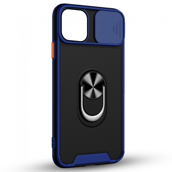 Husa spate Slide Case pentru iPhone 14 Pro - Albastru