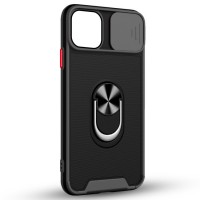 Husa spate pentru iPhone 14 Pro Max - Slide Case Negru