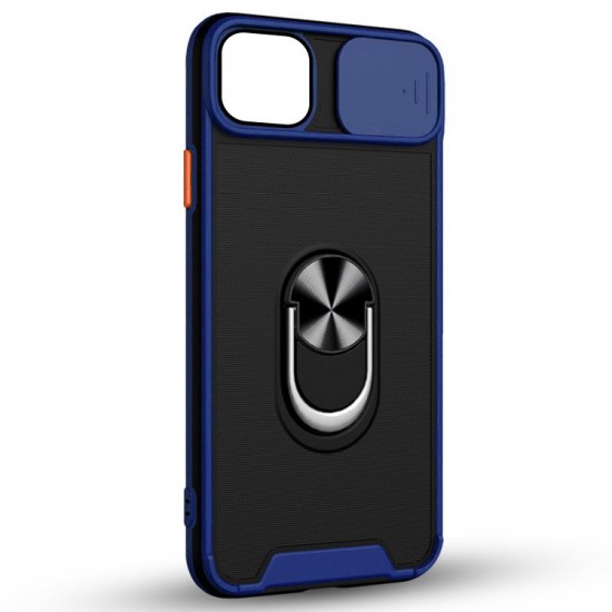 Husa spate Slide Case pentru iPhone 14 Plus - Albastru