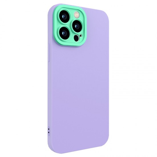 Husa spate pentru iPhone 13 Pro Max - Vanex Case Mov Turcoaz