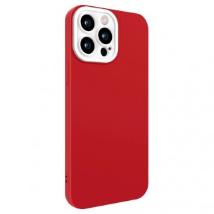 Husa spate pentru iPhone 13 Pro Max - Vanex Case Rosu si Alb