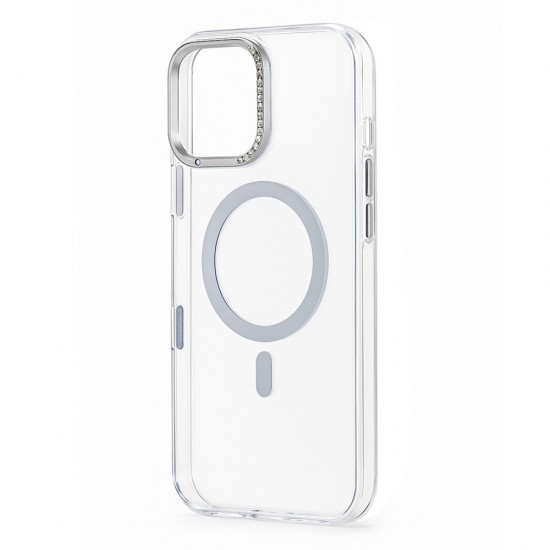 Husa spate pentru iPhone 17 Berlia Starburst Magsafe - Transparent