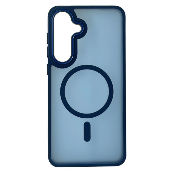 Husa spate pentru Samsung Galaxy S26 Matte Case Magsafe - Semitransparent/Albastru