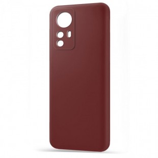 Husa spate pentru Xiaomi 12 Pro - Silicon Line Marsala
