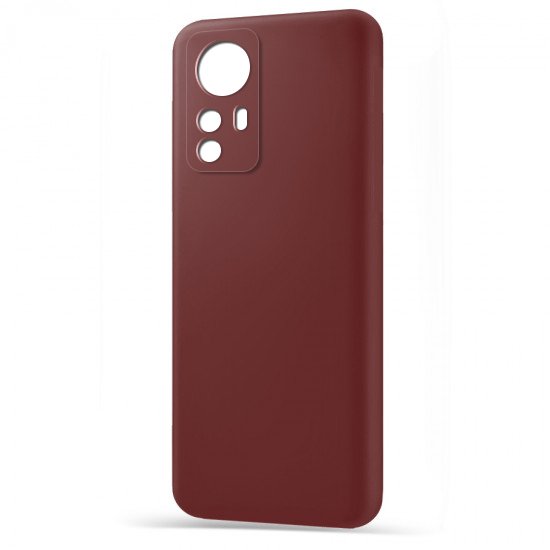 Husa spate pentru Xiaomi 12 Pro - Silicon Line Marsala