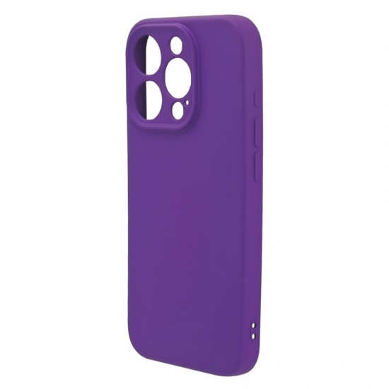 Husa spate pentru iPhone 15 Pro Silicon Line - Indigo