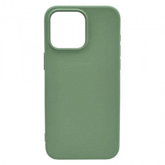 Husa spate pentru iPhone 15 Pro Max Silicon Line - Verde
