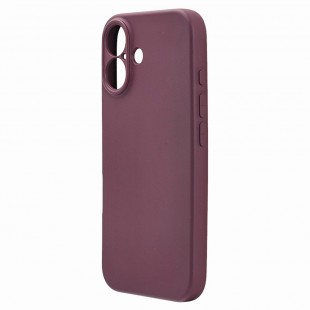 Husa spate pentru iPhone 16 Silicon Line - Grena