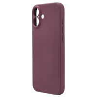 Husa spate pentru iPhone 16 Plus Silicon Line - Grena