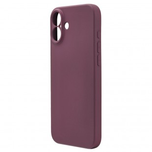 Husa spate pentru iPhone 16 Plus Silicon Line - Grena