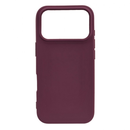 Husa spate pentru iPhone 17 Pro Silicon Line - Grena