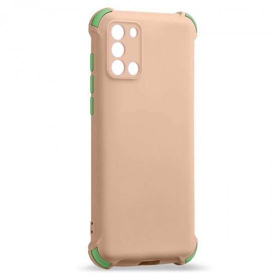 Husa spate Air Soft Case pentru Samsung Galaxy A31 - Roz / Verde