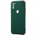Husa spate Air Soft Case pentru Samsung Galaxy M11 - Verde / Portocaliu