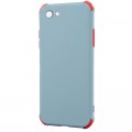 Husa spate Air Soft Case pentru iPhone 7 - Gri / Rosu