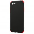 Husa spate Air Soft Case pentru iPhone 7 - Negru / Rosu