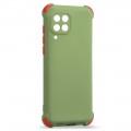 Husa spate Air Soft Case pentru Samsung Galaxy A42 5G - Verde / Rosu
