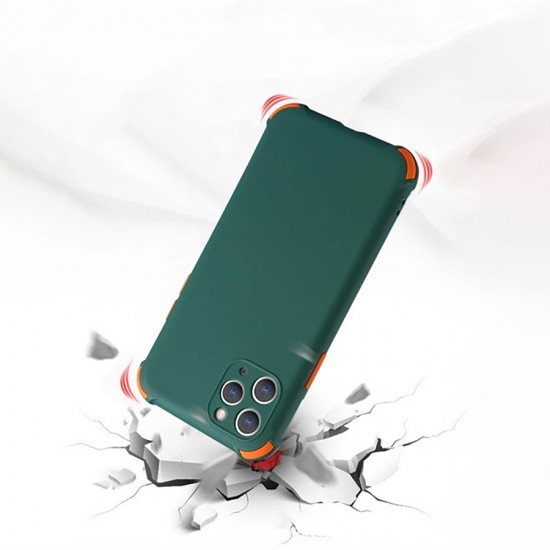 Husa spate Air Soft Case pentru Samsung Galaxy A02 - Roz / Verde