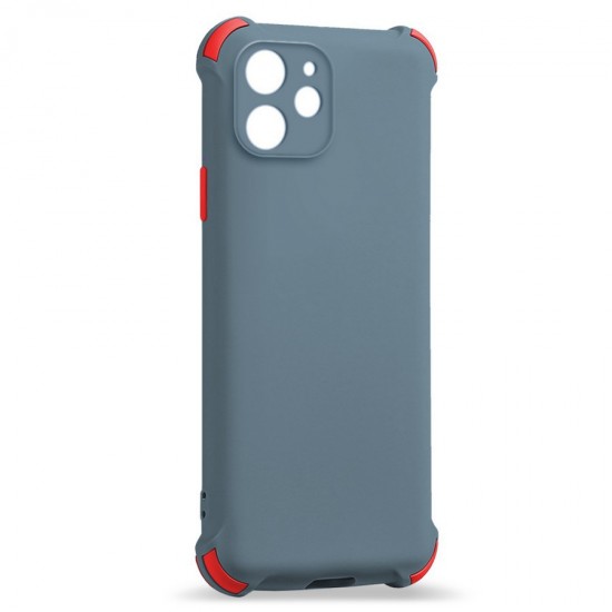 Husa spate Air Soft Case pentru iPhone 11 - Gri / Rosu