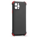 Husa spate Air Soft Case pentru iPhone 12 Pro - Negru / Rosu
