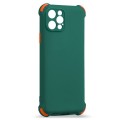 Husa spate Air Soft Case pentru iPhone 12 Pro - Verde / Portocaliu