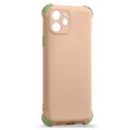 Husa spate Air Soft Case pentru iPhone 12 - Roz / Verde