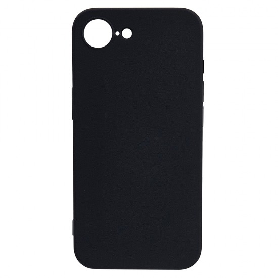Husa spate pentru iPhone 16e B-Silicon case - Negru