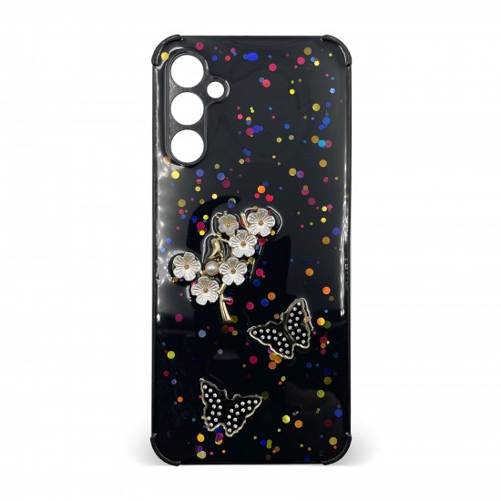 Husa spate pentru Samsung Galaxy A54 5G- Blossom Case Negru