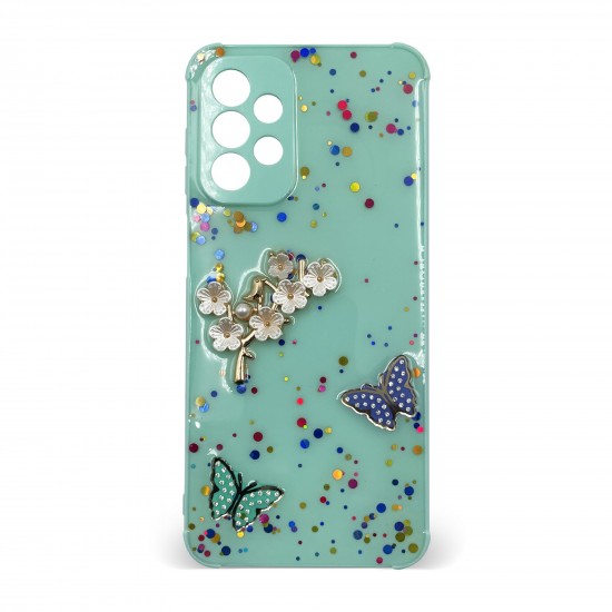 Husa spate pentru Samsung Galaxy A53 5G - Blossom Case Turcoaz