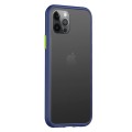 Husa spate Button Case pentru iPhone 12 Pro Max - Albastru / Verde