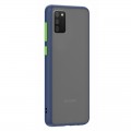 Husa spate Button Case pentru Samsung Galaxy A02s - Albastru / Verde